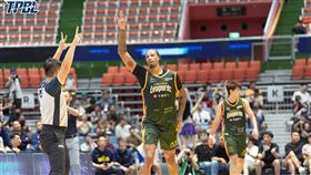 台啤永豐雲豹洋將麥卡洛在決勝節獨攬18分，幫助雲豹以85：78逆轉擊敗新北中信特攻。（圖／TPBL提供）