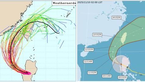 鳳凰共伴這2天最劇 最強風雨未必在登陸地