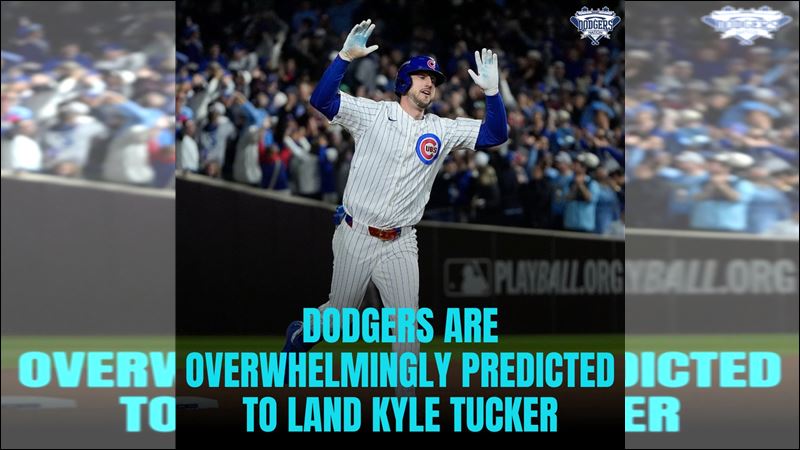 大聯盟官網預測塔克（Kyle Tucker）下季加入道奇可能性極高。（圖／翻攝自X @DodgersNation）