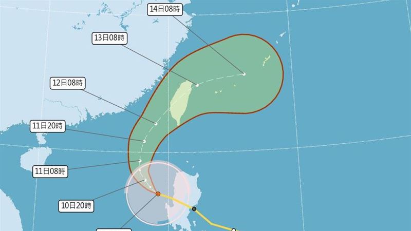 新/鳳凰颱風17:30發海警 登陸時間提前了