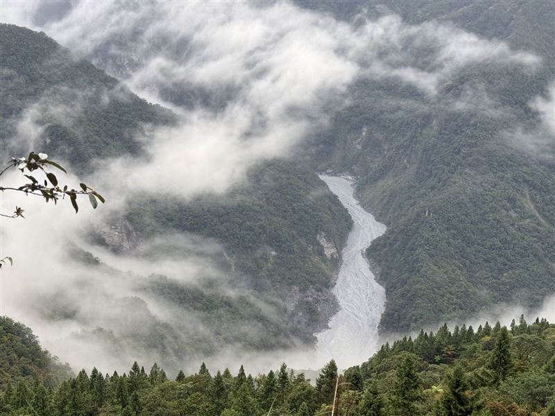 農業部林業及自然保育署公布今晨最新監測與現場畫面。（圖／農業部林業及自然保育署提供）