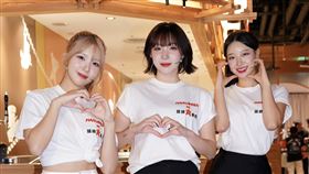 廉世彬(左起)、河智媛、禹洙漢外型亮眼。（圖／記者趙于瑩攝影）