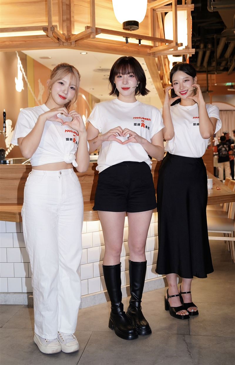 廉世彬(左起)、河智媛、禹洙漢外型亮眼。（圖／記者趙于瑩攝影）