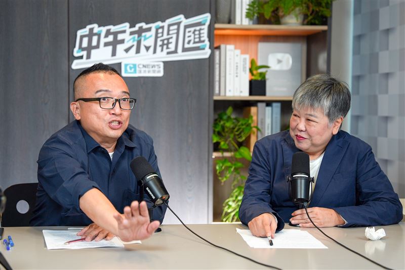 周榆修接受網路直播節目《中午來開匯》主持人黃光芹專訪（圖／《中午來開匯》提供）