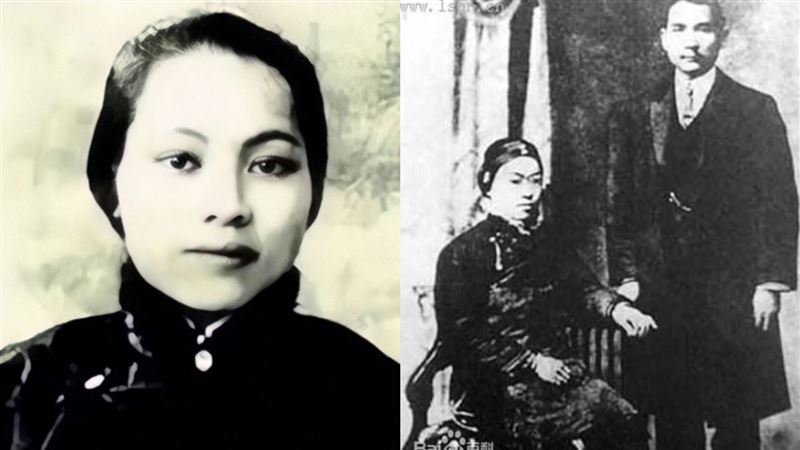 陳粹芬（左）不是孫中山正式夫人，卻對孫中山有著重大影響，令人敬重！（圖／翻攝自百度百科）