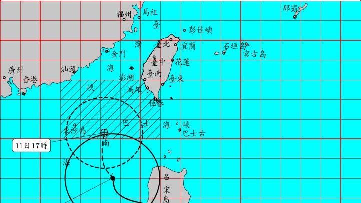 新/鳳凰颱風海警發布 首波警戒範圍出爐