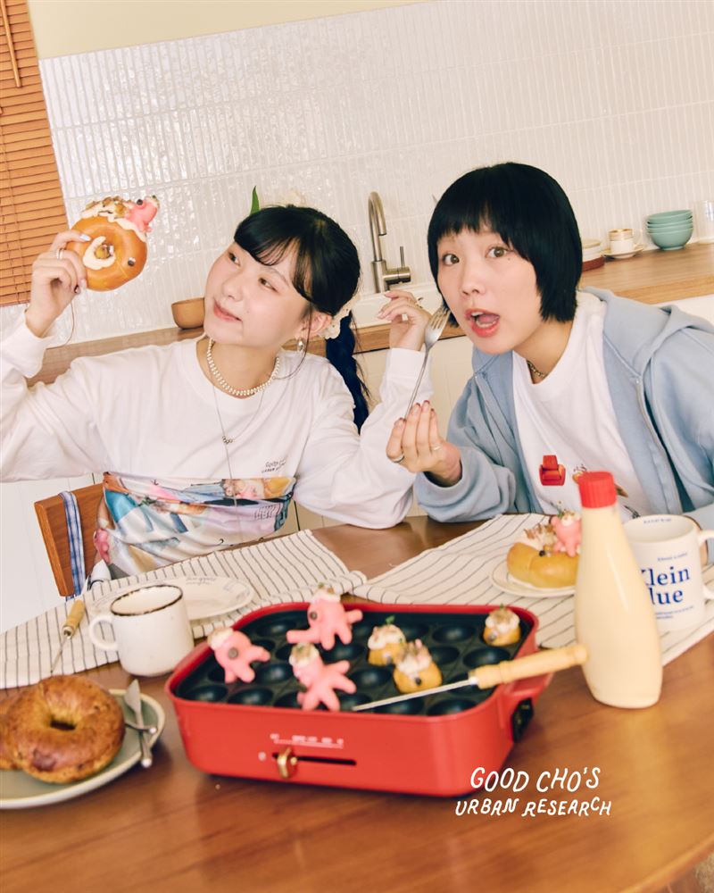 聯名限定的「章魚燒風味」貝果11/13起於好丘Good Cho&rsquo;s全台門市販售。（圖／品牌業者提供）