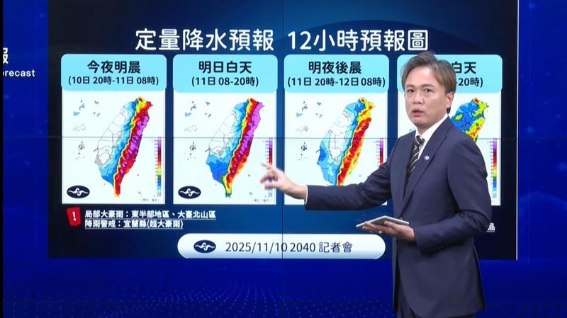 鳳凰颱風來襲！明日東部、北部豪大雨特報