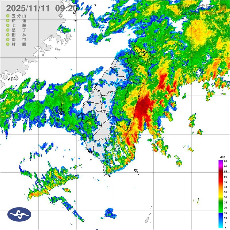 氣象署目前已發布豪雨特報。（圖／翻攝自氣象署）