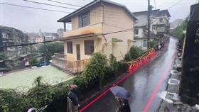 基隆副市長官邸圍牆日前（7日）疑年久失修倒塌