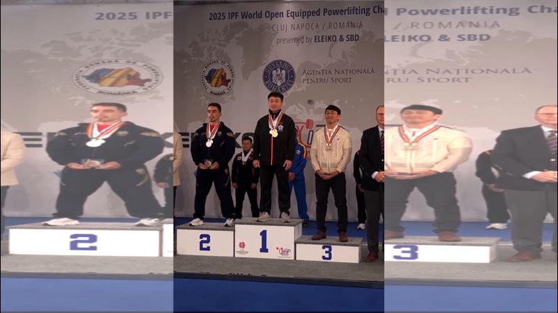 林逸鈞在男子組59公斤級臥舉、總和2項目金牌另有2銀。（圖／運動部提供）