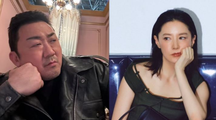 韓國電視台KBS近來陷入史上最大投資爭議，李英愛（右）、馬東石（左）遭點名。（圖／翻攝自李英愛、馬東石IG）