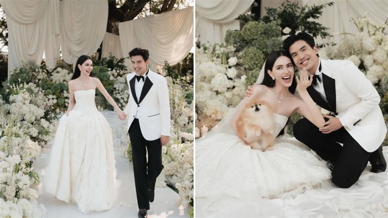 混血女星戴15克拉鑽戒 夢幻婚禮曝光