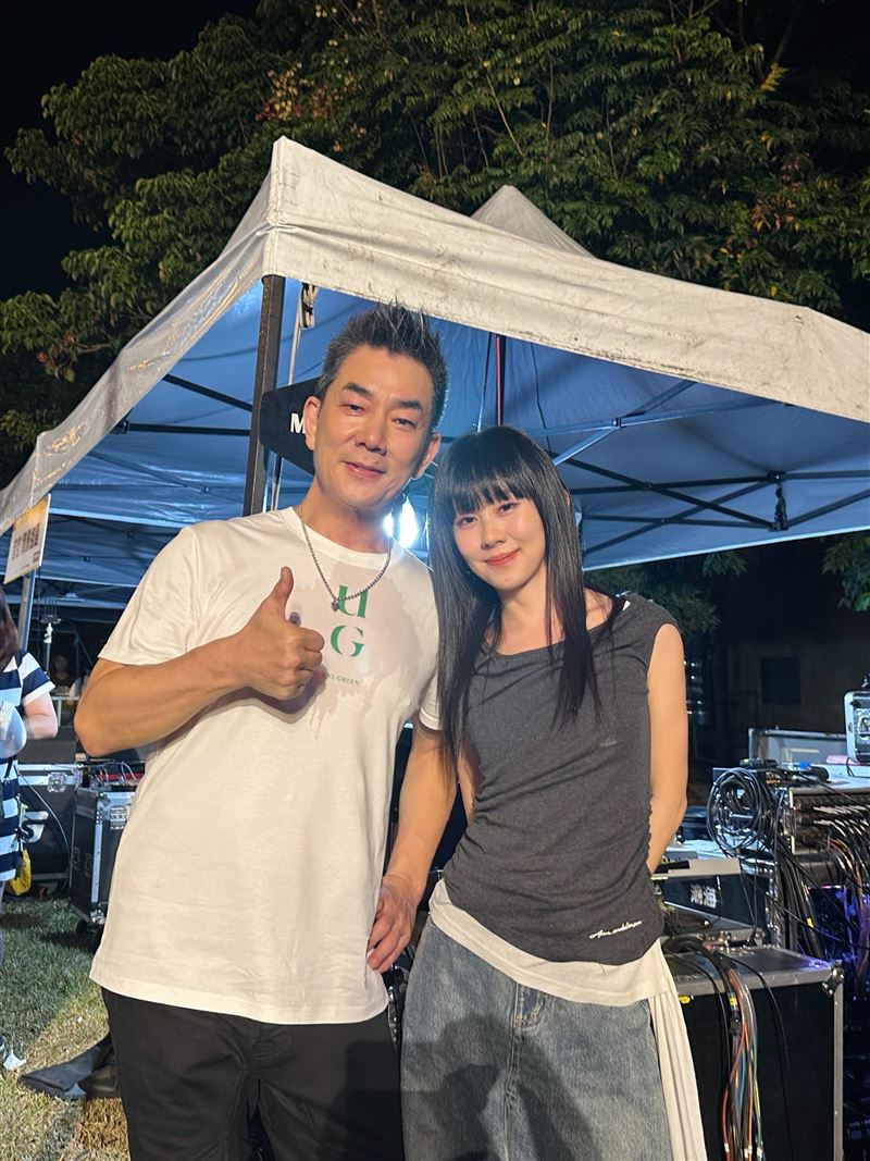 白安參演心田中音樂節，感謝任賢齊的暖心照顧。（圖／相信音樂提供）