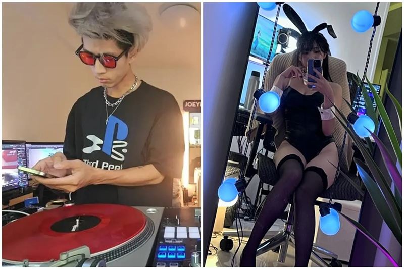 實況主Joey Kaotyk直播開台誤用赤鬼伯伯帳號，兩人關係引發討論。（翻攝自Dcard、赤鬼伯伯IG）