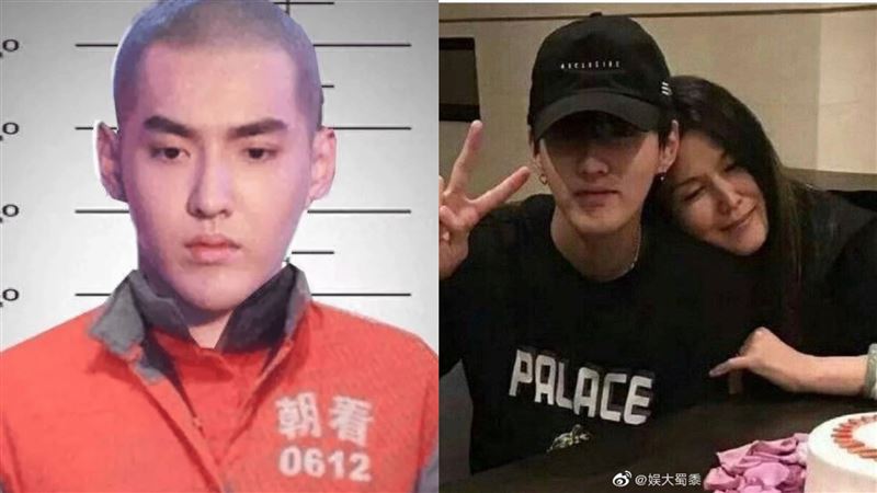 吳亦凡被傳獄中絕食暴斃身亡，外界認為媽媽是把他送進監獄的「豬隊友。」（圖／翻攝自微博）