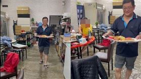 陳鴻禧議員上傳宜蘭餐廳淹水影片，引發網友論戰。（圖／翻攝陳鴻禧議員臉書）