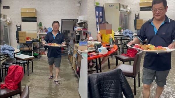 真・流水席!宜蘭餐廳淹水照曝光引論戰
