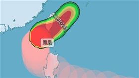 颱風鳳凰。（圖／中央氣象署）