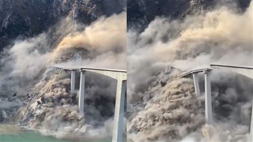 1月剛通車！中國四川阿壩紅旗橋驚傳倒塌