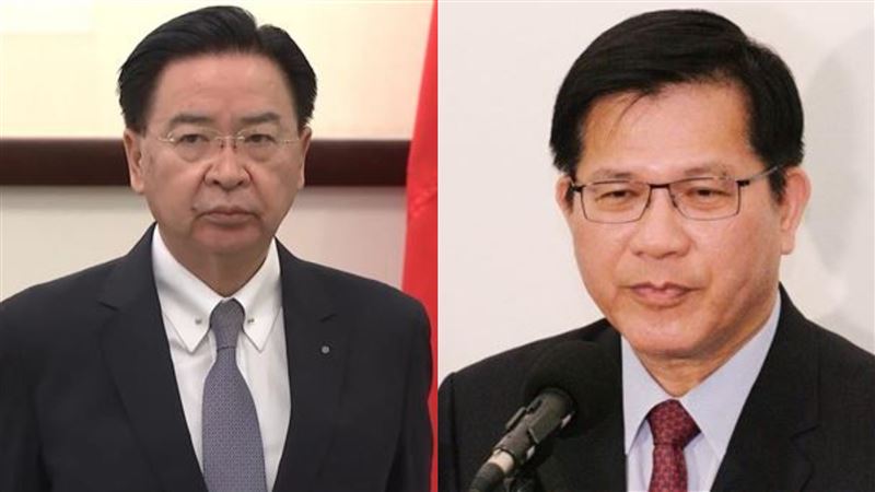 針對週刊指稱外交部長林佳龍與國安會秘書長吳釗燮「內鬥」一事，沈伯洋認為鬥爭可能是捕風捉影。（組合圖／資料照）