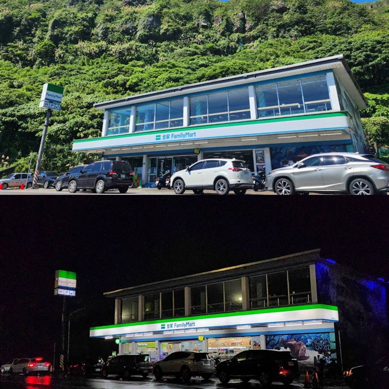 基隆巨石差一秒砸車！麥當勞驚險逃過後全家接手原址。（圖／記者鍾志鵬攝影）