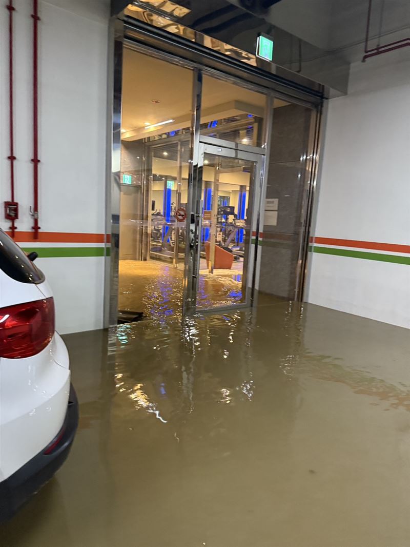 業者表示，針對地下停車場受淹部分，飯店指出已協助登記受損車輛、主動聯繫保險公司處理理賠程序，後續將全力配合補償與清理。（圖／煙波集團提供）