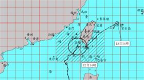 鳳凰颱風大加速！今晚登陸恆春「快閃出海」（圖／氣象署）