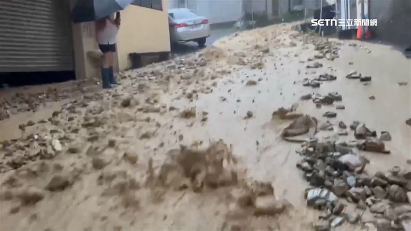 南方澳發生嚴重土石流