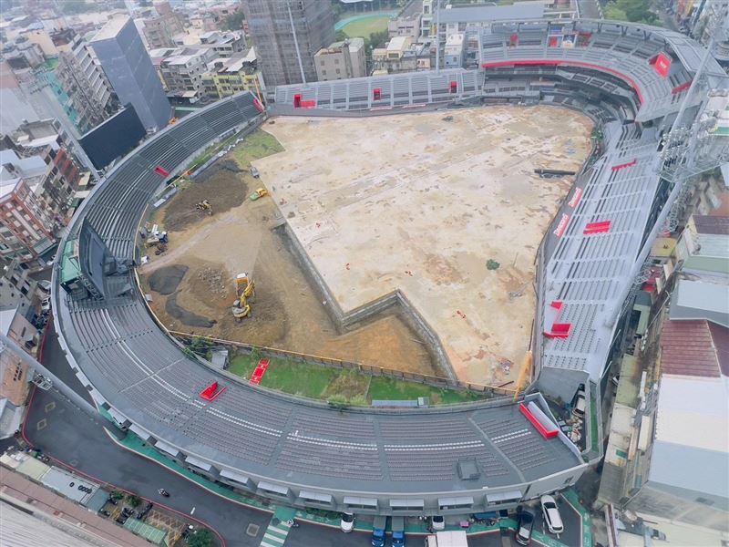 曾資程曝光新竹棒球場空拍圖。（圖／新竹市議員曾資程臉書）