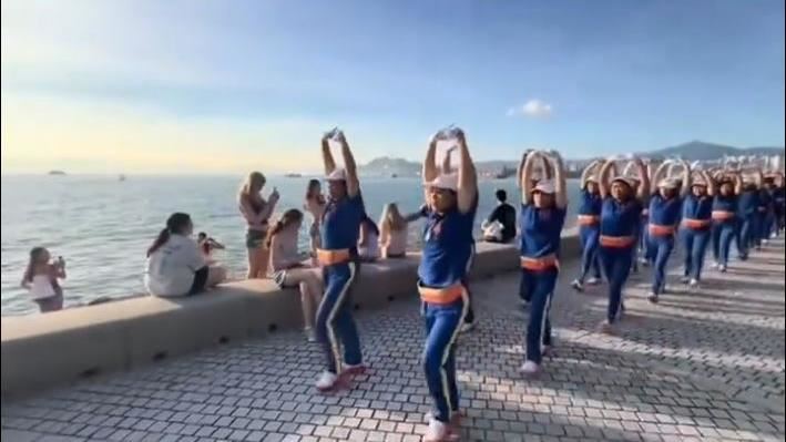 繼廣場舞後又一健身熱潮。（圖／翻攝自Threads @yonnielo）