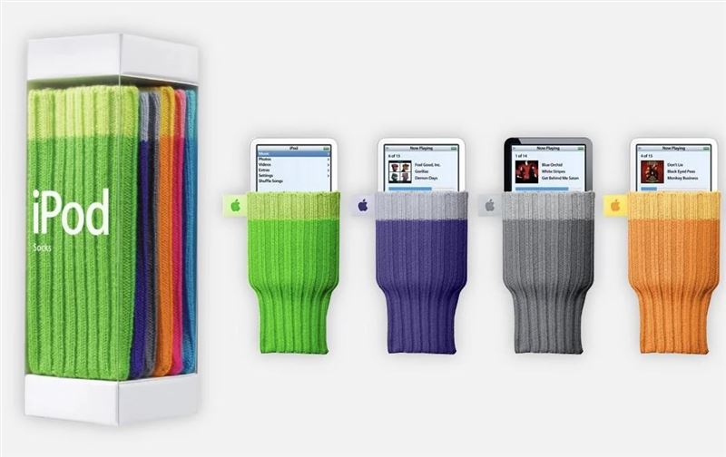 iPod Socks 產品圖（圖／翻攝自Apple官網）