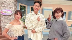 段慧琳（左）、余思達上陳美鳳節目宣傳。（圖／民視提供）