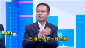 文化大學大氣科學系副教授曾鴻陽在政論節目《新台派上線》中（圖／翻攝自新台派上線）