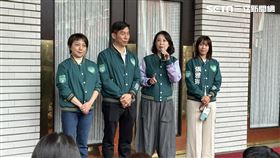 民進黨團議場前召開「345億全民福利」記者會。（圖／記者詹宜庭攝影）