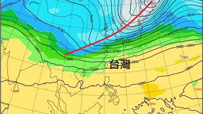 全台有感降溫來了 鄭明典曬圖:槽線夠深