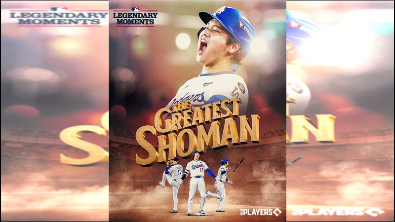 大谷翔平國聯冠軍賽G4史詩級表現獲選年度傳奇時刻。（圖／翻攝自MLB X）