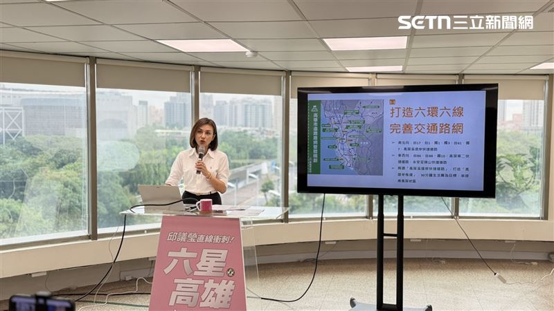 邱議瑩喊出打造大高雄30分鐘生活圈，並串連台南、屏東成為「南台灣都會圈」。（圖／記者簡榮良攝影）