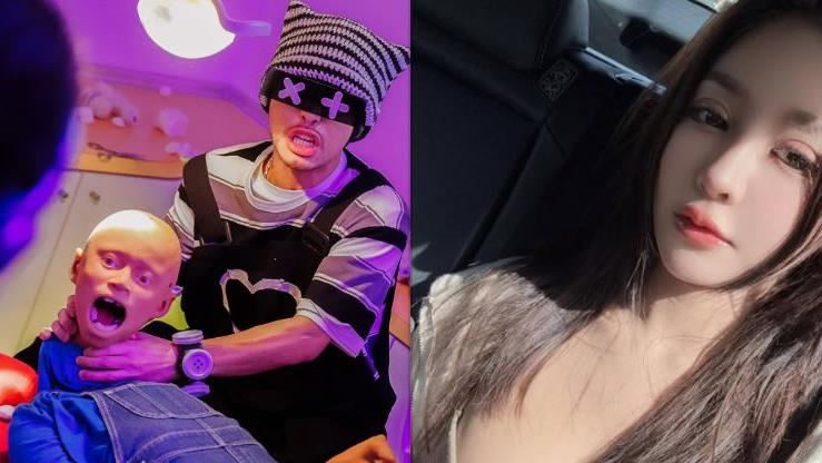 黃明志（左）捲入謝侑芯（右）命案風波，但因為沒有涉案證據將被釋放。（圖／翻攝自黃明志、謝侑芯IG）