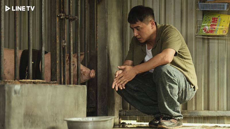 鄭人碩自曝有養豬經驗，對豬舍不陌生。（圖／LINE TV提供）