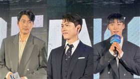 《韓國製造》由鄭雨盛（左起）、玄彬、禹棹奐主演。（圖／記者王培驊攝影）