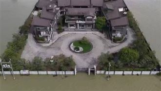 宜蘭超狂渡假行館！防水閘門擋大水空拍曝