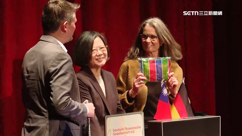 蔡英文在德國出席台劇「零日攻擊」放映會