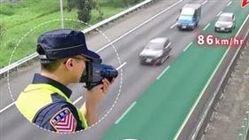 國道警察、違規照、取締、網友、違規、轎車、取締（圖／翻攝自國道警局臉書粉專）