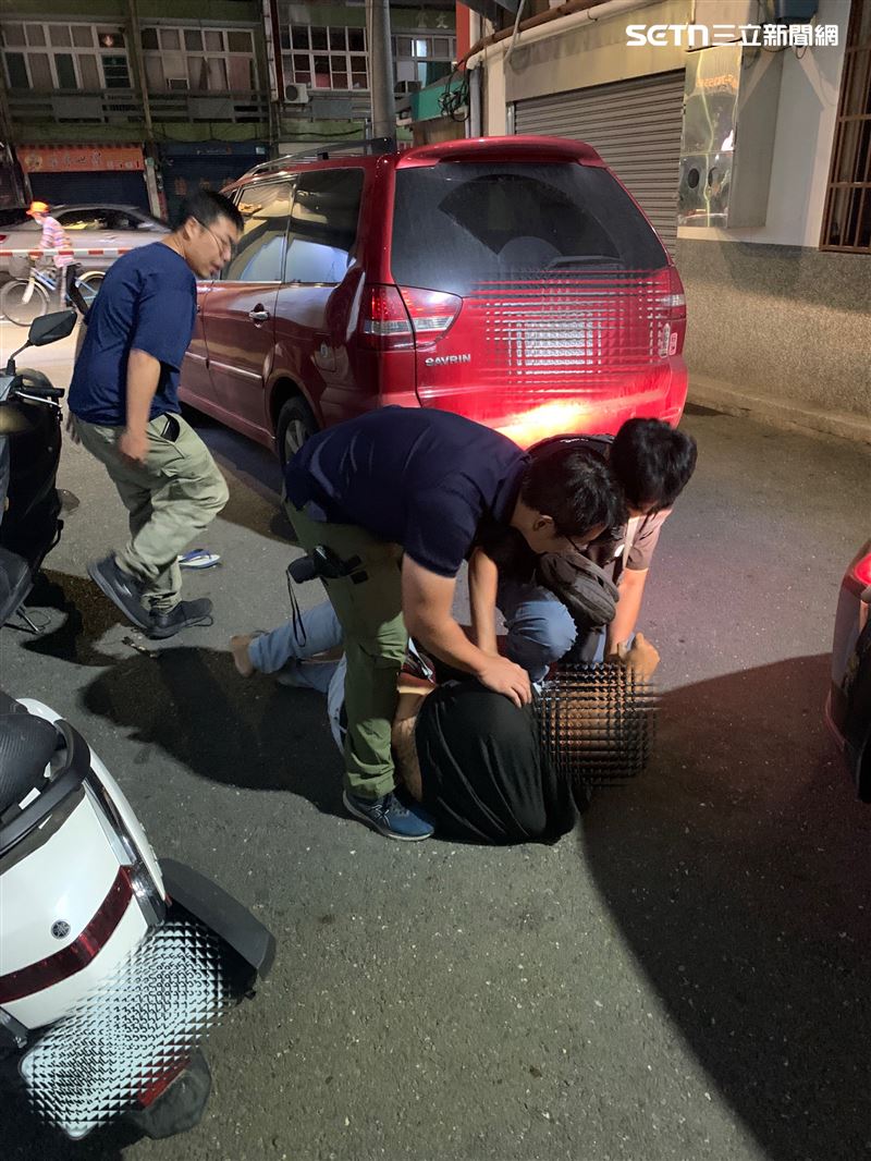 開嗆莊男在學甲遭警方逮捕。（圖／翻攝畫面）