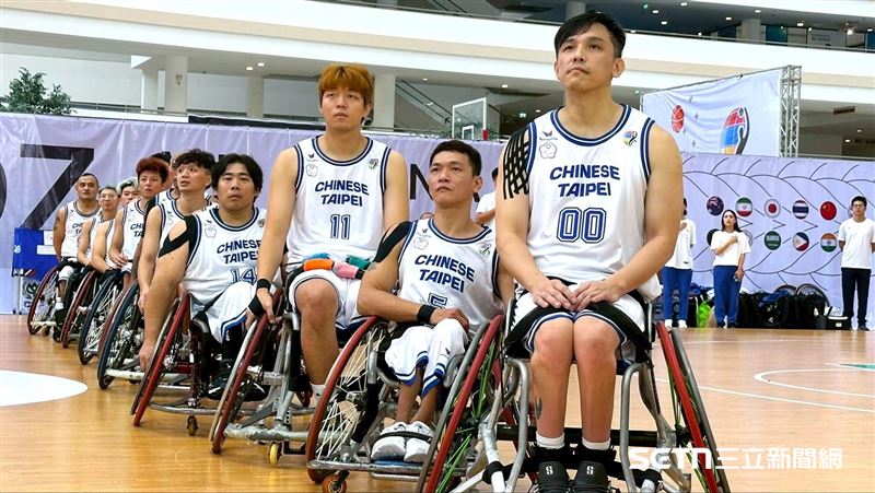 台灣輪椅籃球男籃。（圖／記者蔡厚瑄攝影）
