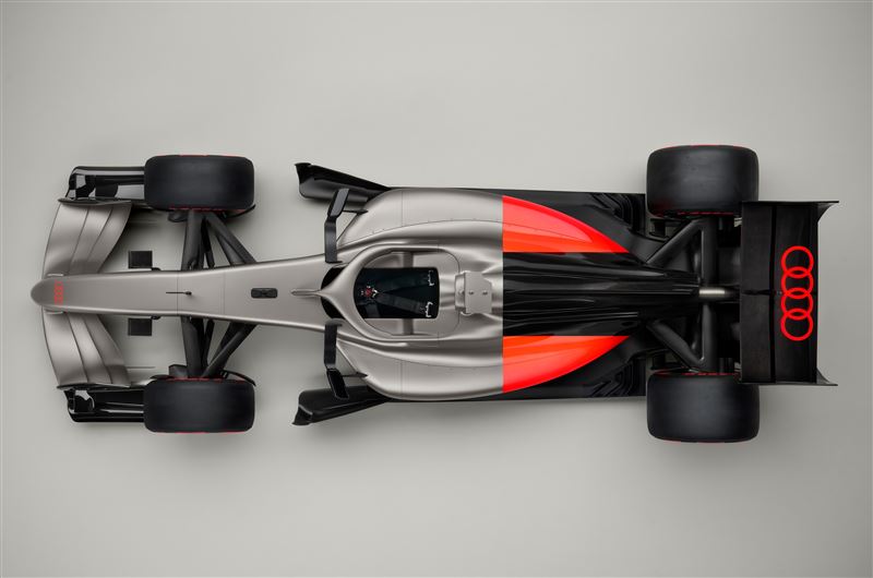 Audi R26 Concept F1概念賽車。（圖／Audi提供）