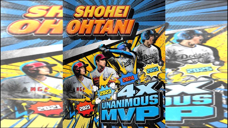 大谷翔平總冠軍和MVP都連霸。（圖／翻攝自MLB X）