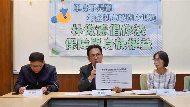 單身族年金制度不合時宜　林俊憲拋解方