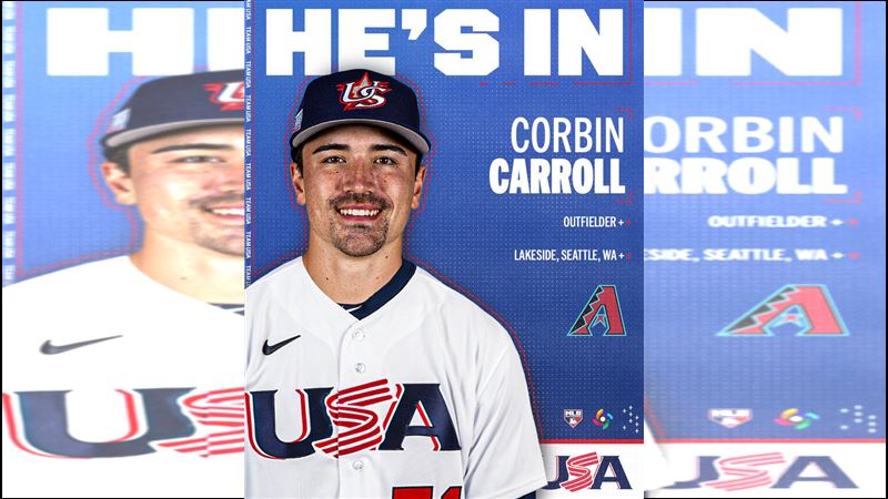 卡洛爾（Corbin Carroll）確定加入WBC美國隊。（圖／翻攝自X平台 @MLBNetwork）